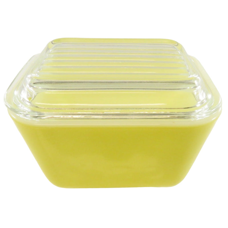 Vintage Pyrex Yellow 1 1/2 Cup Dish 501 B With Glass Lid 501 C
