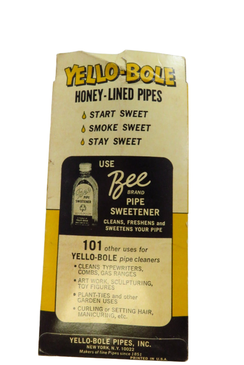 Vintage Yello-Bole "Honey" of a Pipe Cleaner Yllo-Bole Pipes, Inc
