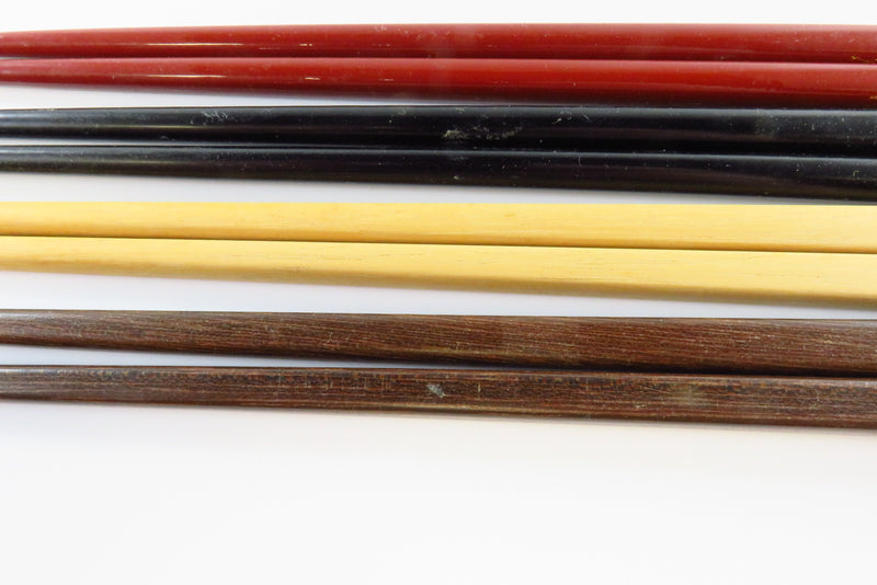 Bamboo Chopsticks Lot of 4 Sets Pre-owned Various Styles