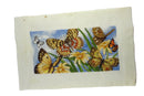Small Completed Butterfly Needlepoint Scene 8 3/4" x 4" product image for Just Stuff I Sell, clear front view, neutral background, original listing photo, optimized descriptive alt text, centered composition