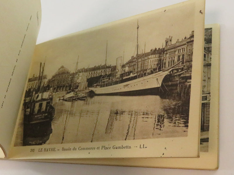 Antique Detachable Photo Postcard Book Le Havre Series 1 Vues of France? Grand T