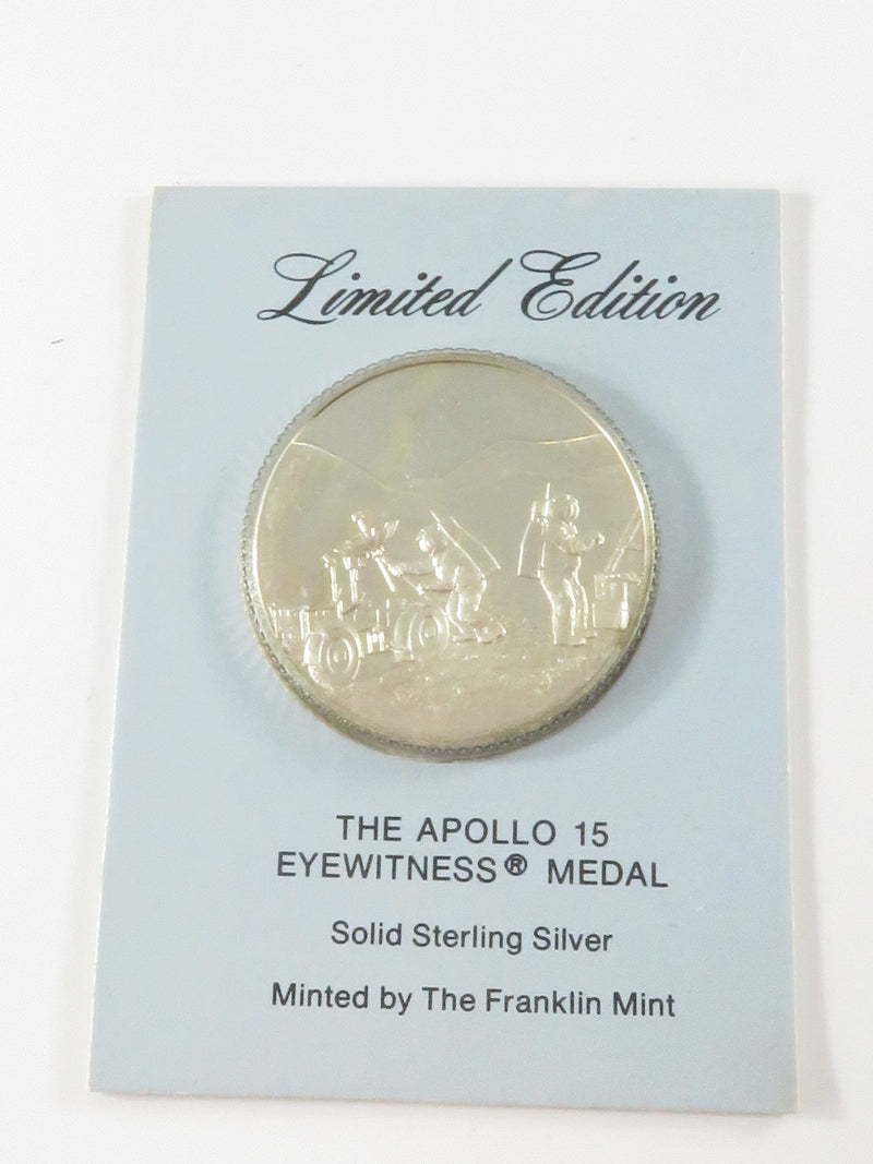 Limited Edition Franklin Mint The Apollo 15 Eyewitness Scott Worden Irvin Silver