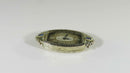 14K White Gold & Lab Sapphire Art Deco  ladies Watch Circa 1925, 17 Jewel Runs