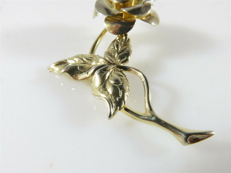 Vintage Gold Vermeil Sterling Silver Beau Flower Brooch - Just Stuff I Sell