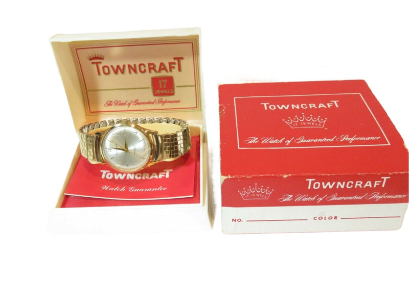 Outstanding Vintage 1960's Era Towncraft 17J Waterproof Shock Protected Watch - Just Stuff I Sell
