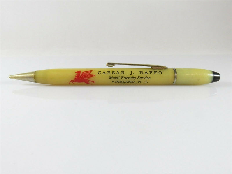 Vintage Mobil Pegasus Gas Station Mech Pencil Caesar J Raffo Vinland NJ - Just Stuff I Sell