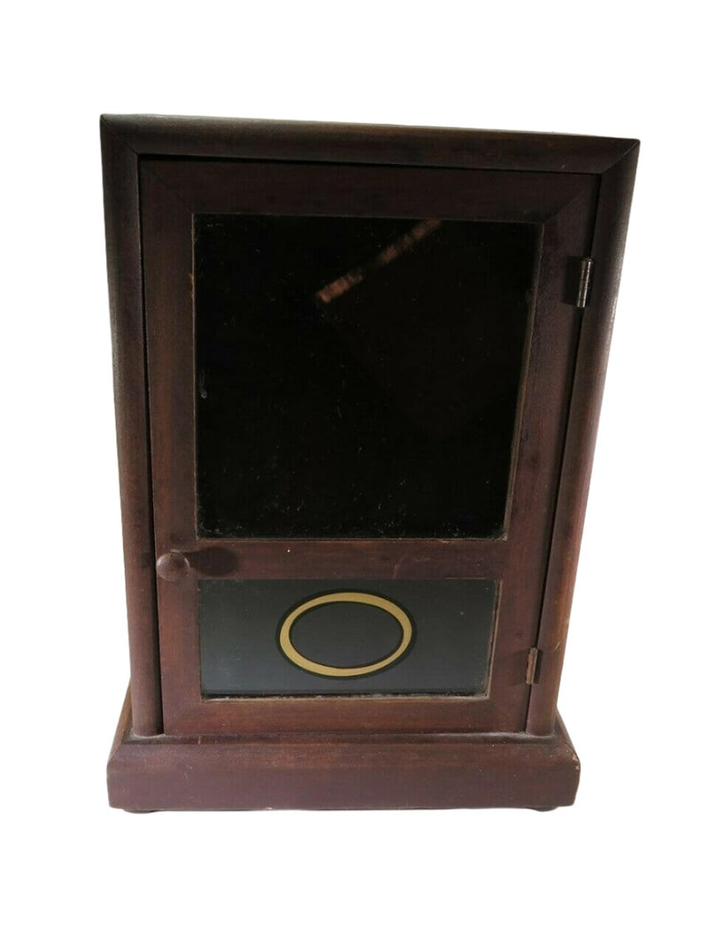 Antique Jewelers Display Cabinet Wood / Glass 13" x 8 1/4" x 4 1/4" - Just Stuff I Sell