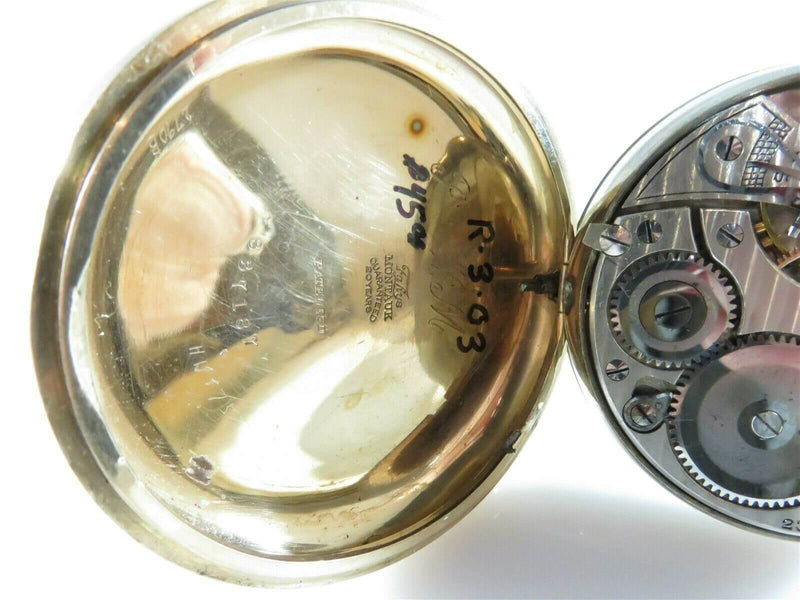 1912 Illinois Pocket Watch Grade 304, Model 7, 17j, 16s, Openface Fahy's 20 Yr - Just Stuff I Sell