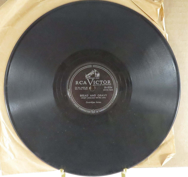 Grandpa Jones Pap's Corn Likker Still/Bread and Gravy RCA Victor 20-5234 78 RPM Record