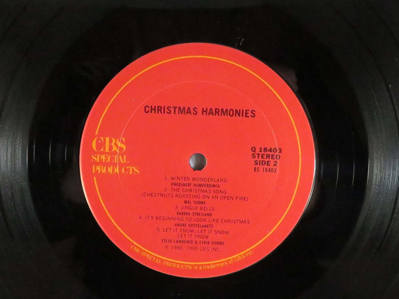Christmas Harmonies Presented by Aroma Disc CBS Records Q18403 Vinyl LP