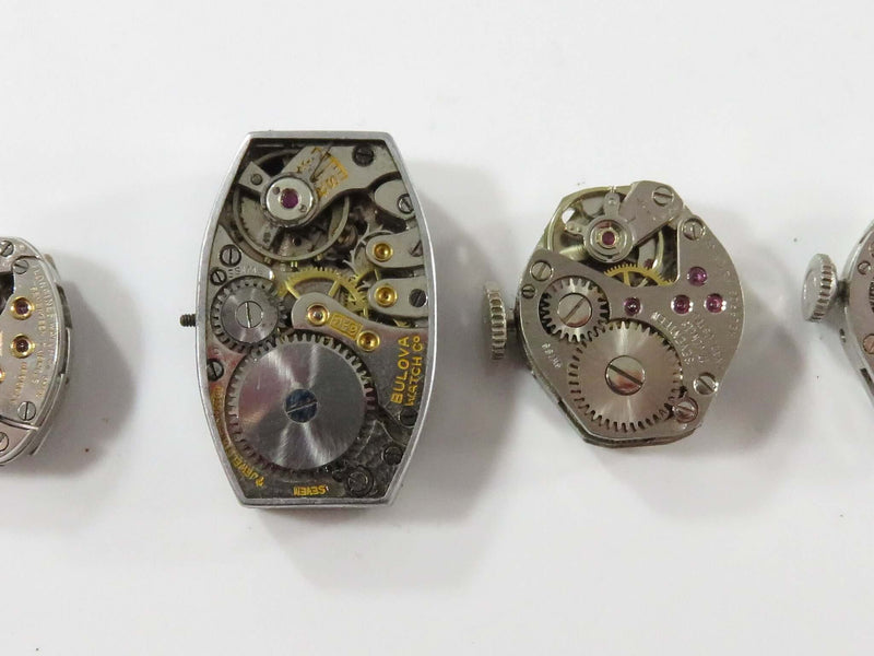 Longines, Bulova, Caravelle, Helbros Grouping of 4 Womens Watches for Repair Repurpose