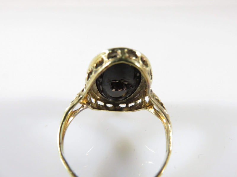 14K Yellow & White Gold Onyx & Diamond Ring for Repair or Repurpose - Just Stuff I Sell