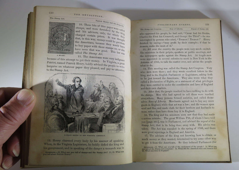 A Primary History of the United States 1866 Benson J Lossing with Engravings - Just Stuff I Sell