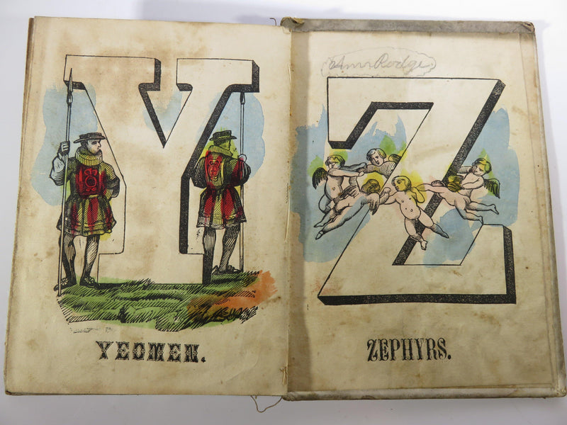 Rare My Own A, B, C, Color Illustrated Book T. W. Strong, Publisher Circa 1855 - Just Stuff I Sell