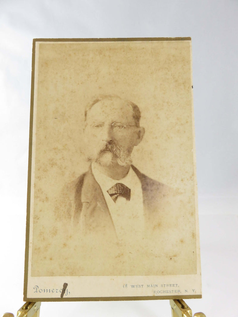 1883 Pomeroy Rochester NY Cabinet Card Photograph of Distinguished Gentleman