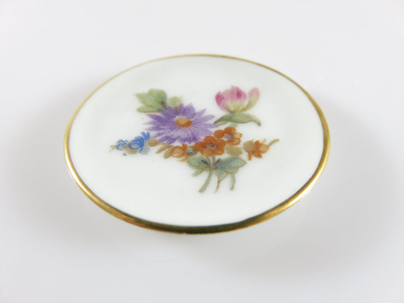 Vintage Fine Porcelain Round Serving Plate Miniature Made in France