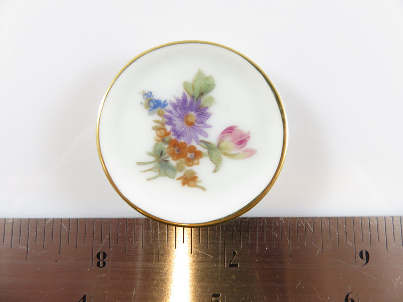 Vintage Fine Porcelain Round Serving Plate Miniature Made in France