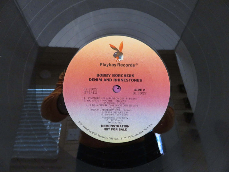 1977 Bobby Borchers Denim and Rhinestones Playbox Records Promo LP KZ 35027