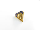 Front of U.S. Navy Safety Award 24 YR triangular enamel lapel pin