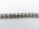 PAJ sterling silver bracelet with clasp open