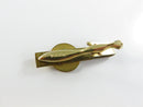 Front of AAGP blue and white enamel medical emblem tie bar