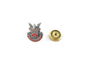 Front of United States Government 20 Years Service red enamel pin with screw-back clutch