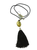 Chico's geometric tassel pendant necklace