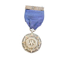 Antique Sterling Silver Faithful Service Medal In Shadow Box By Tiffany & Co — Sterling Silver, Silver — front view