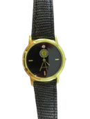 American Legion quartz watch with black leather strap