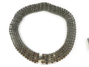 Back of multi-row rhinestone choker
