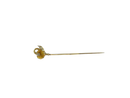 Back view of floral stick pin and long stem