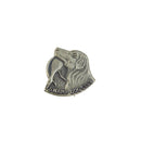 Swamp Dog Club Lapel Pin Retriever With Duck Silver Tone 7/8" Pre-Owned — Silver — front view