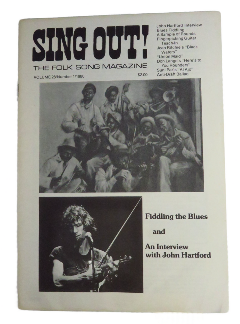 Sing Out The Folk Song Magazine Vol 28 No 1 1980 John Hartford Interview