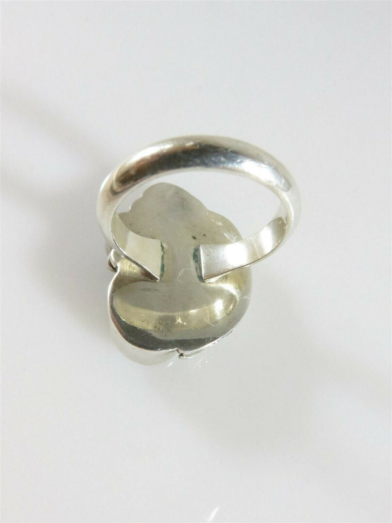 Lovely Opal Doublet Sterling Silver Native American Style Statement Ring Sz 7.25 product image for Just Stuff I Sell, clear front view, neutral background, original listing photo, optimized descriptive alt text, centered composition variant 8