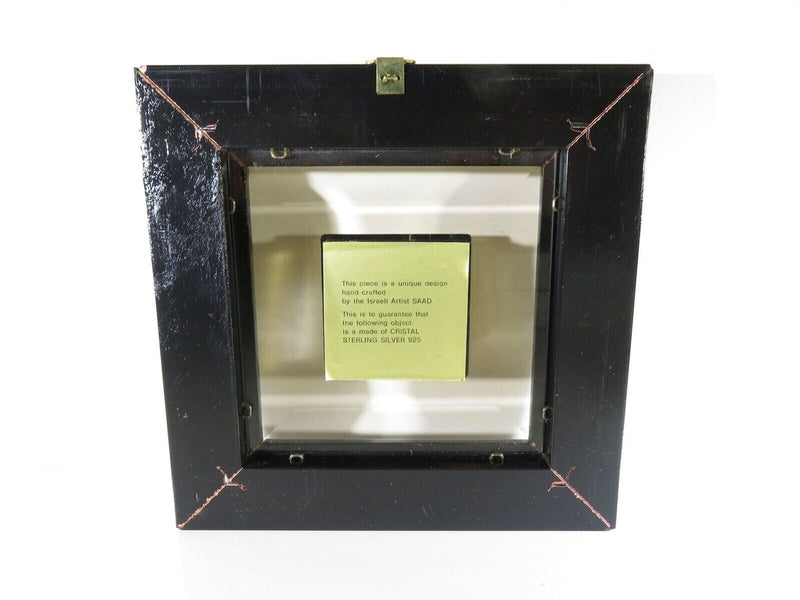 Tower of David 3D Sterling Silver Crystal Plaque Artisan Made SAAD in Israel product image for Just Stuff I Sell, clear front view, neutral background, original listing photo, optimized descriptive alt text, centered composition variant 5