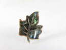 Vintage Unmatched Maple Leaf Abalone & Sterling Taxco Mexico APO Single Silver Earring product image for Just Stuff I Sell, clear front view, neutral background, original listing photo, optimized descriptive alt text, centered composition