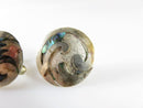 Modernist Round Free Form inlaid Abalone & Sterling NA Taxco Mexico Screw Back Earrings product image for Just Stuff I Sell, clear front view, neutral background, original listing photo, optimized descriptive alt text, centered composition variant 2