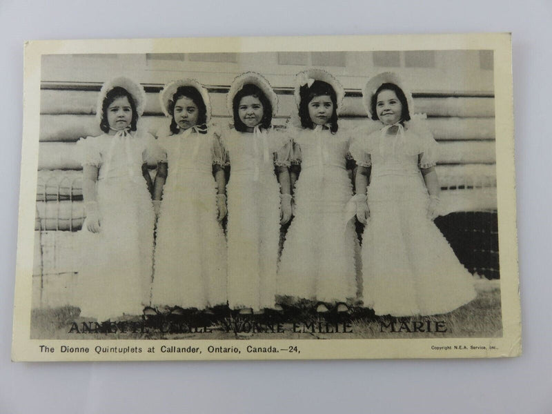 The Dionne Quintuplets at Callander Ontario Canada Photogelatine Circa 1938 Unus product image for Just Stuff I Sell, clear front view, neutral background, original listing photo, optimized descriptive alt text, centered composition