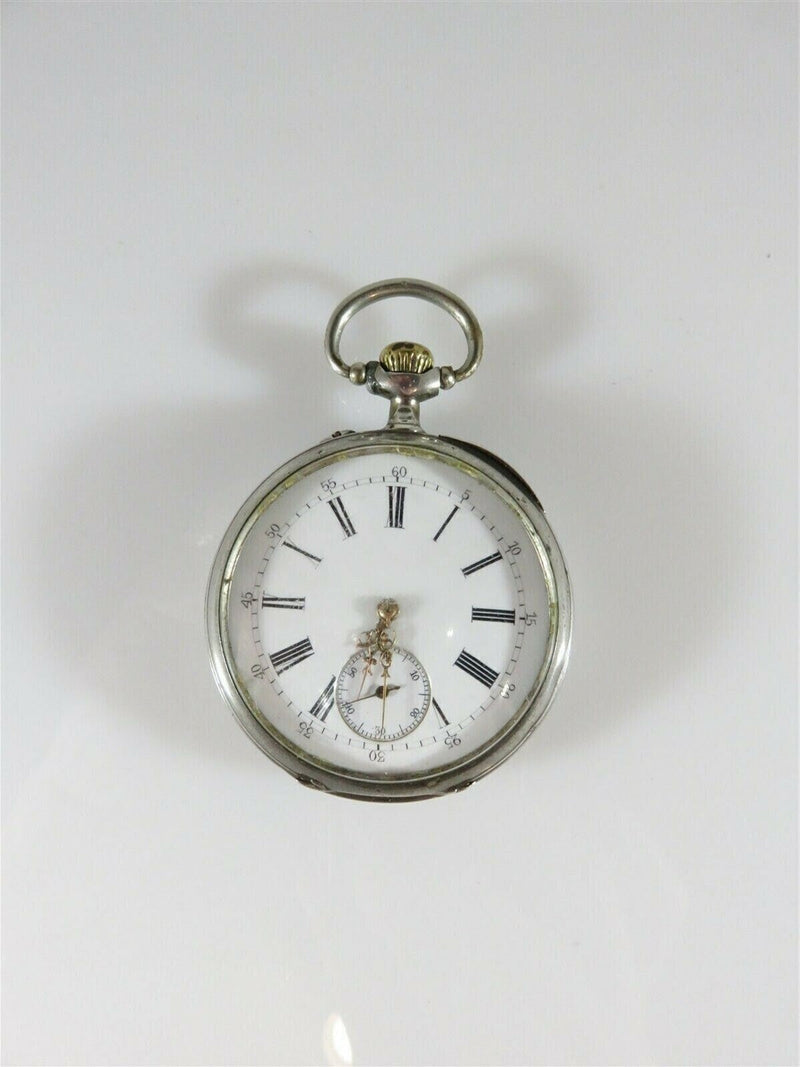 Besancon Pocket Watch La Bisontine Medaille D'OR Paris 1889 Boulat A Coutances product image for Just Stuff I Sell, clear front view, neutral background, original listing photo, optimized descriptive alt text, centered composition
