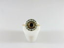 Georgian 14K Gold Garnet & Pearl Cluster Ring Antique Size 5.5