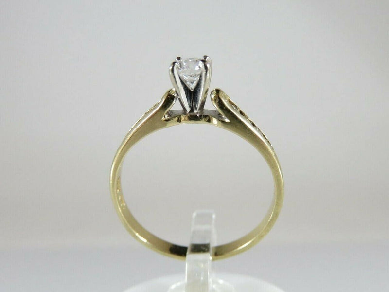 14K Diamond Engagement Ring .25 CTW Engagement Ring Size 7.25