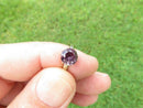 10K White Gold 1.25 Carat Lab Created Color Change Sapphire Ring sz 5.75