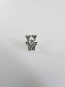 Letter W Ring Insert for Signet Monogram Rings Hardstone Ring 7.89mm product image for Just Stuff I Sell, clear front view, neutral background, original listing photo, optimized descriptive alt text, centered composition variant 2
