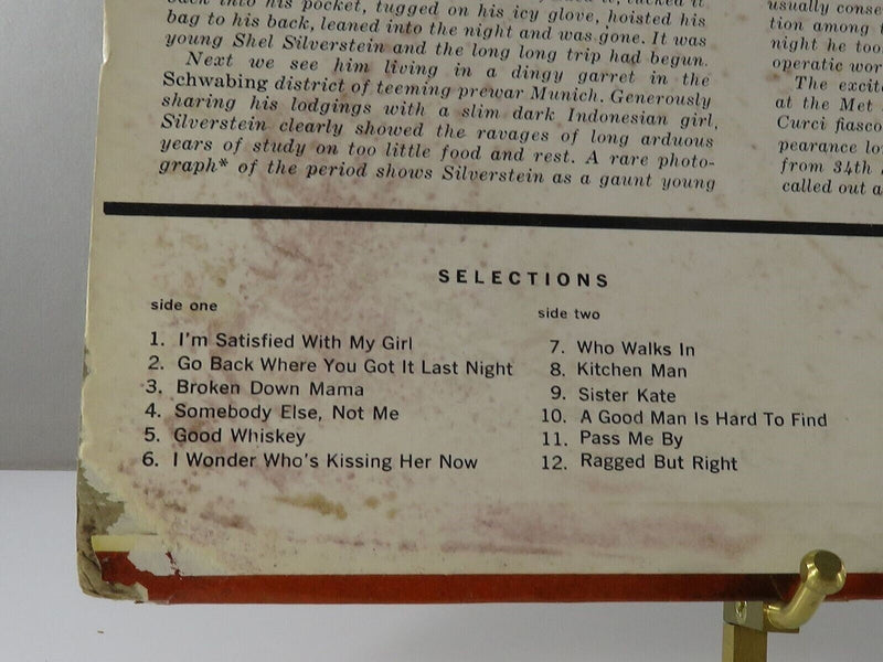 Shel Silverstein and the Red Onions Hairy Jazz VG+ 1959 Mono Elektra EKL-176 Vinyl Album product image for Just Stuff I Sell, clear front view, neutral background, original listing photo, optimized descriptive alt text, centered composition variant 3