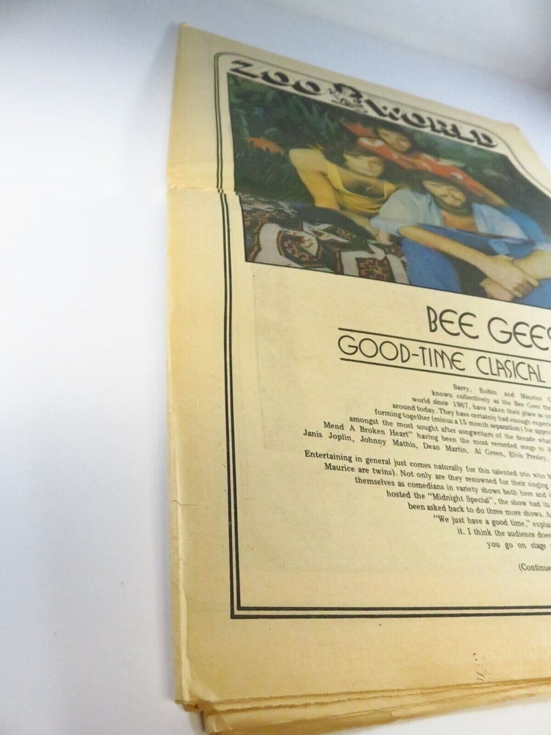 Zoo World The Music Megapaper Aug. 2 1973 No 38 Carpenters, Bee Gees, More product image for Just Stuff I Sell, clear front view, neutral background, original listing photo, optimized descriptive alt text, centered composition variant 3