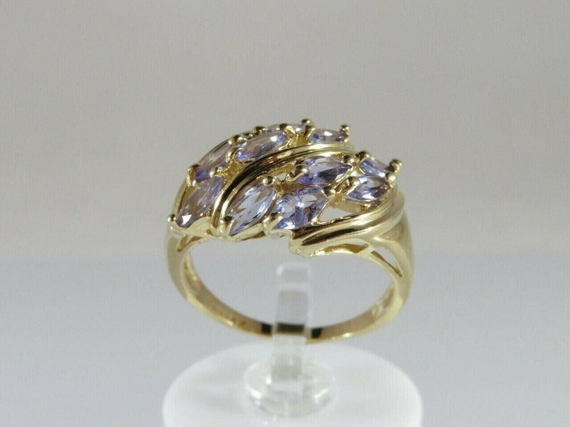 Marquise Tanzanite & 14K Yellow Gold Ring CID 4.2 Grams Size 7 product image for Just Stuff I Sell, clear front view, neutral background, original listing photo, optimized descriptive alt text, centered composition variant 3