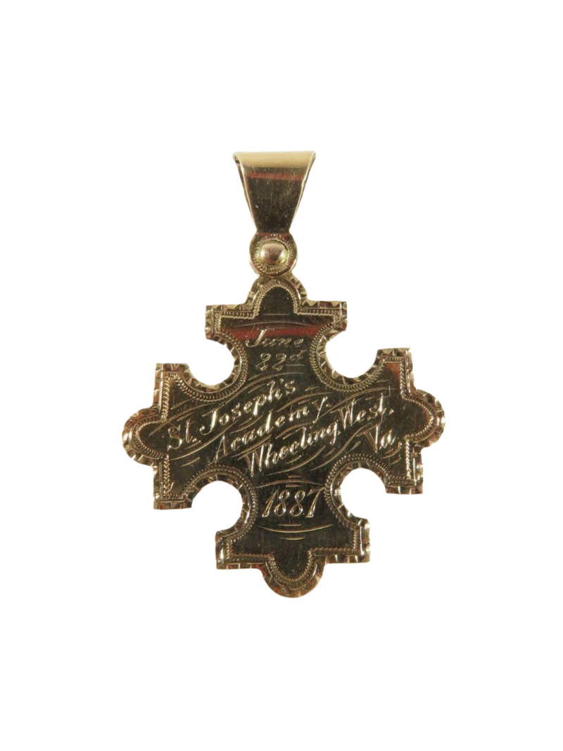 1887 St. Joseph’s Academy Wheeling WV 14K Gold Excellence of Conduct Medal — Collectibles:Historical Memorabilia:Teaching & E