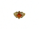 Michael Valitutti 14K Solid Gold Orange Stone, Diamond and Yellow Stone Size 5 product image for Just Stuff I Sell, clear front view, neutral background, original listing photo, optimized descriptive alt text, centered composition