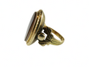 Victorian 14K Gold Uncut Hardstone Signet Ring Women Size 6.25 product image for Just Stuff I Sell, clear front view, neutral background, original listing photo, optimized descriptive alt text, centered composition variant 4