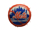 Vintage Circa 70's 2" Round Mets Baseball Patch product image for Just Stuff I Sell, clear front view, neutral background, original listing photo, optimized descriptive alt text, centered composition